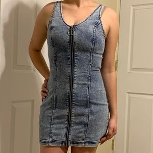 Divided H&M, Mini Demin Dress, Size 4.
